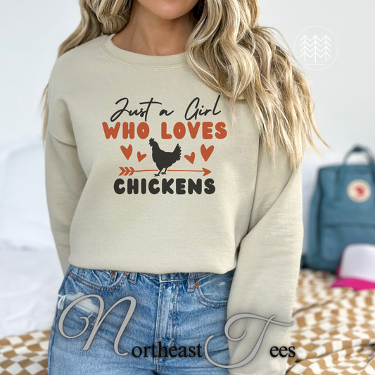 Just a girl who loves chickens